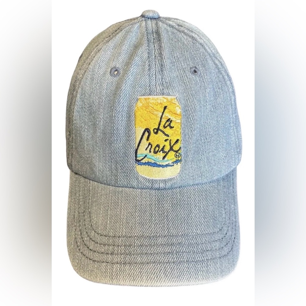 La Croix Shop Embroidered Adjustable Unisex Denim Hat NEW
